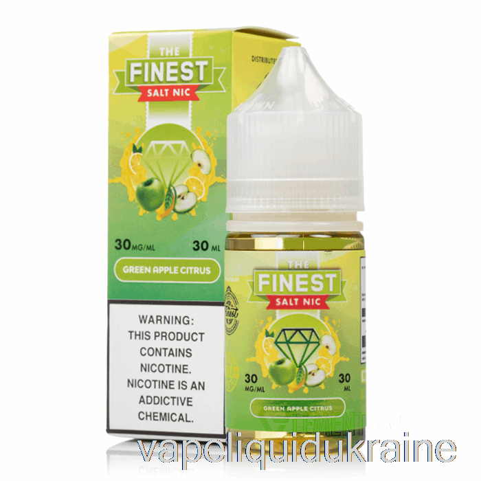 Vape Liquid Ukraine Green Apple Citrus - The Finest Candy Edition Salt Nic - 30mL 30mg